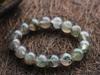 Natural Ice Moss Agate Beaded Bracelet for Women | Calm