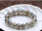 Natural Ice Moss Agate Beaded Bracelet for Women | Calm