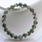 Natural Ice Moss Agate Beaded Bracelet for Women | Calm