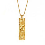 Taurus Square Pendant Necklace
