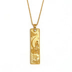 Virgo Zodiac Square Pendant Necklace
