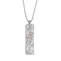 Gemini Square Pendant Necklace