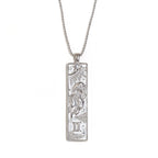 Gemini Square Pendant Necklace