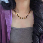 Natural Tiger's Eye Collar Necklace | Courage & Confidence