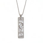 Pisces Square Pendant Necklace