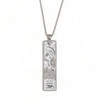 Aquarius Square Pendant Necklace