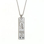 Libra Square Pendant Necklace