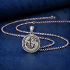 Leo Zodiac Majestic Sculpted Tin Lion Pendant Necklace