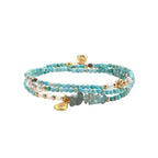 Women Soothing Multi-Strand Turquoise Beaded Bracelet