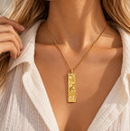 Taurus Square Pendant Necklace