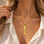 Capricorn Square Pendant Necklace