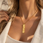 Sagittarius Square Pendant Necklace