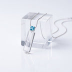 Clarity Natural White Crystal "Drift Bottle" Pendant