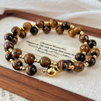 Natural Tiger's Eye Collar Necklace | Courage & Confidence