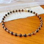 Natural Tiger's Eye Collar Necklace | Courage & Confidence