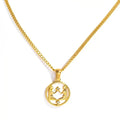 Gemini Zodiac Coin Necklace