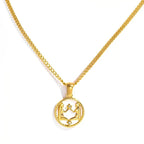 Gemini Zodiac Coin Necklace