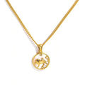 Leo Zodiac Coin Necklace