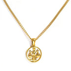 Libra Zodiac Coin Necklace