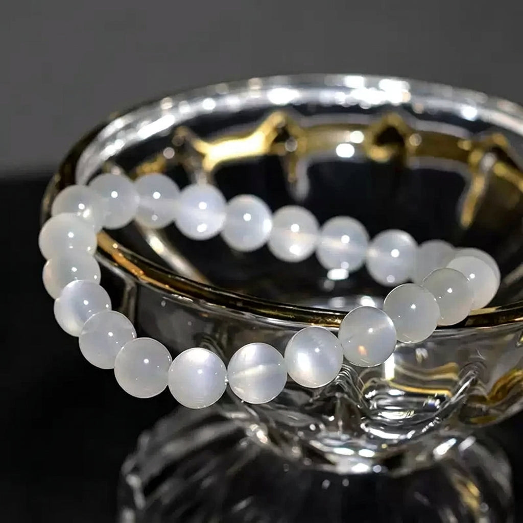 White Moonstone Bracelet | Natural Crystal Jewelry