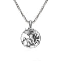 Taurus Zodiac Sculpted Tin Bull Pendant Necklace