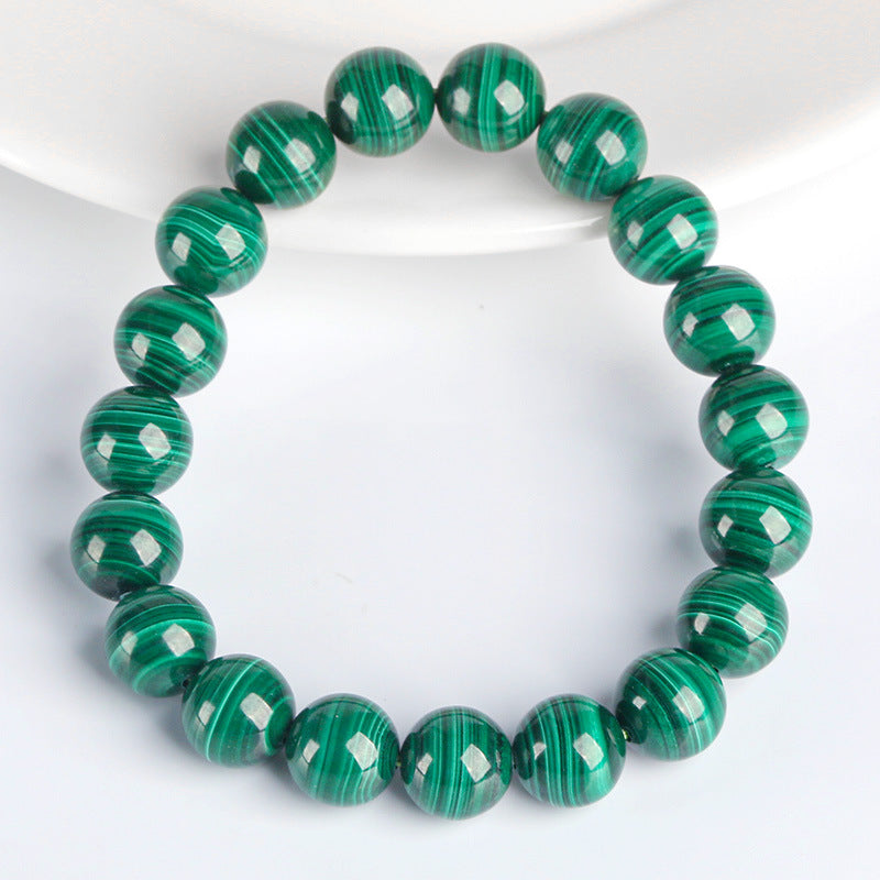 Banded Malachite Bracelet | Natural Crystal Jewelry for Women