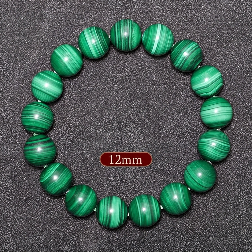 Banded Malachite Bracelet | Natural Crystal Jewelry for Women