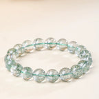 Natural Green Phantom Quartz Beaded Bracelet for Her | Calm