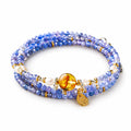 Tanzanite Layered Wrap Bracelet | Cancer Zodiac Crystal