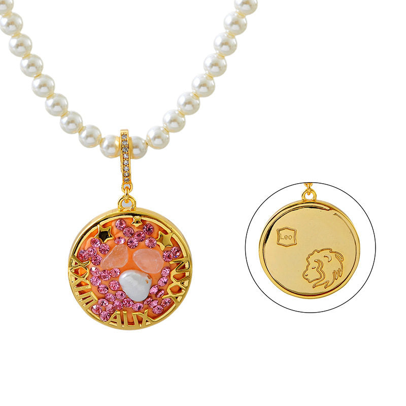 Leo Pearl Necklace | Zodiac Jewelry & Astrology Gifts