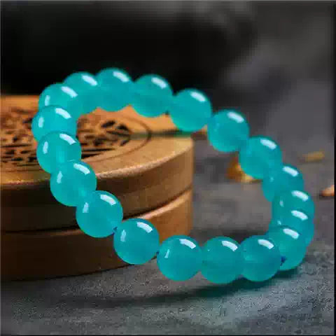 Natural Ice Amazonite Beaded Bracelet for Women | Serenity