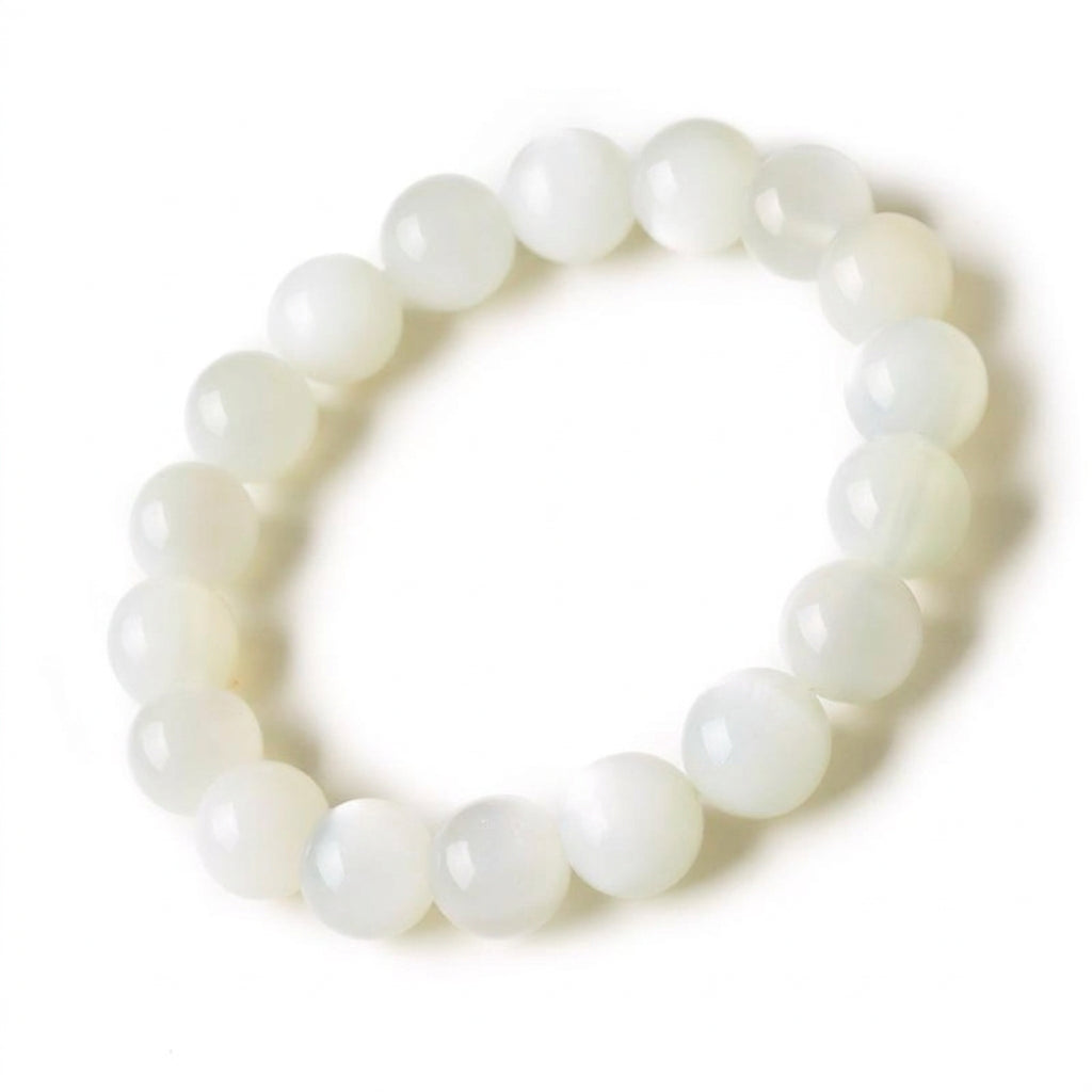 White Moonstone Bracelet | Natural Crystal Jewelry