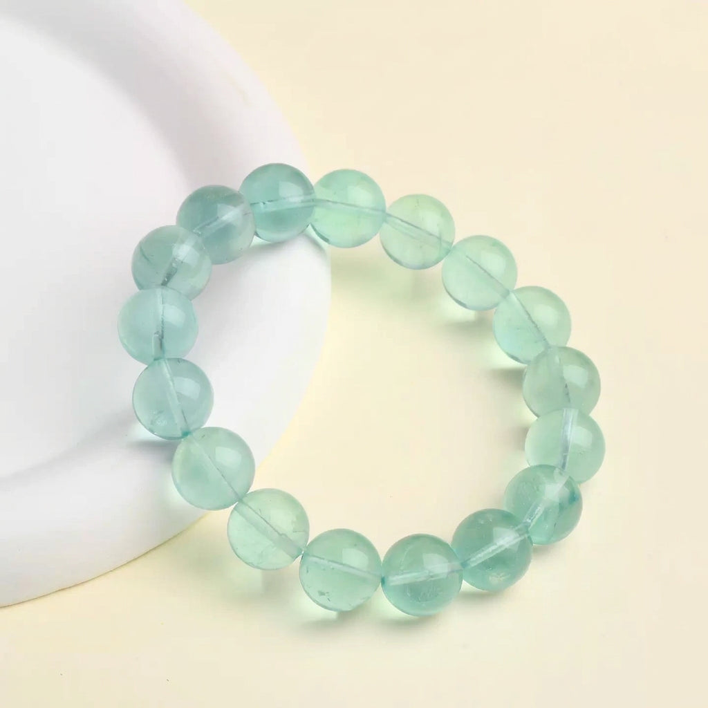 Green Fluorite Bracelet | Natural Crystal Jewelry for Women
