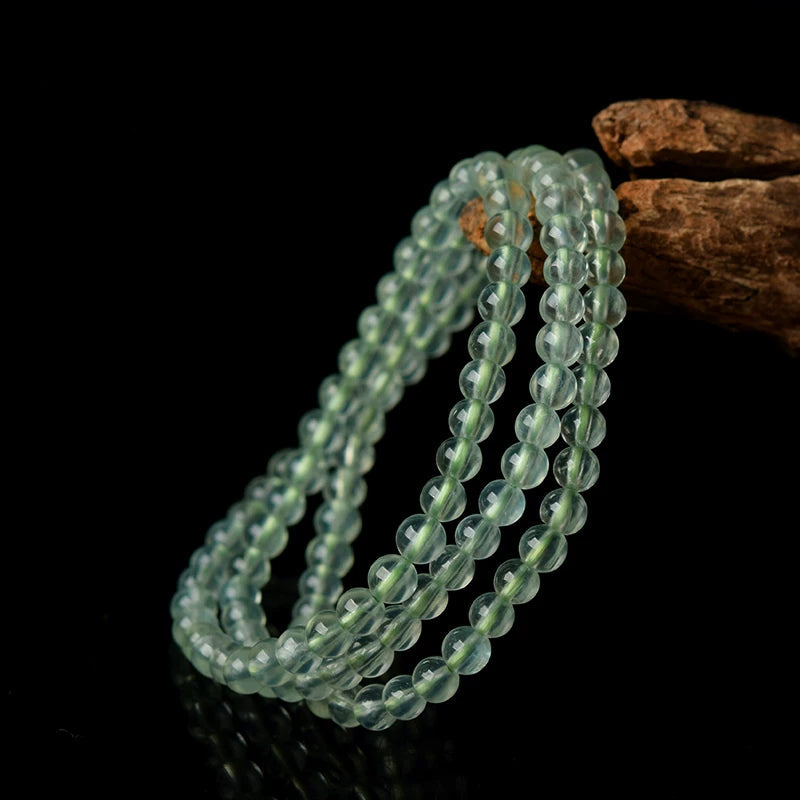 "Serenity & Purity" Ice Prehnite Multi-Wrap Gemstone Beaded Bracelet