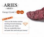 Aries Red Crystal Layered Wrap Bracelet | Sand-Tone Accents