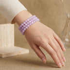 Purple Kunzite Layered Bracelet | Natural Crystal Jewelry