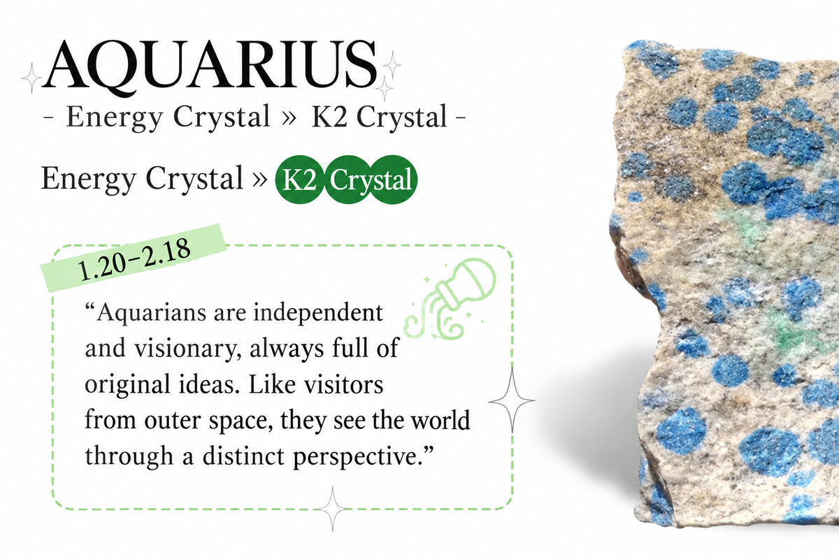 K2 Crystal Layered Wrap Bracelet | Aquarius Zodiac Jewelry