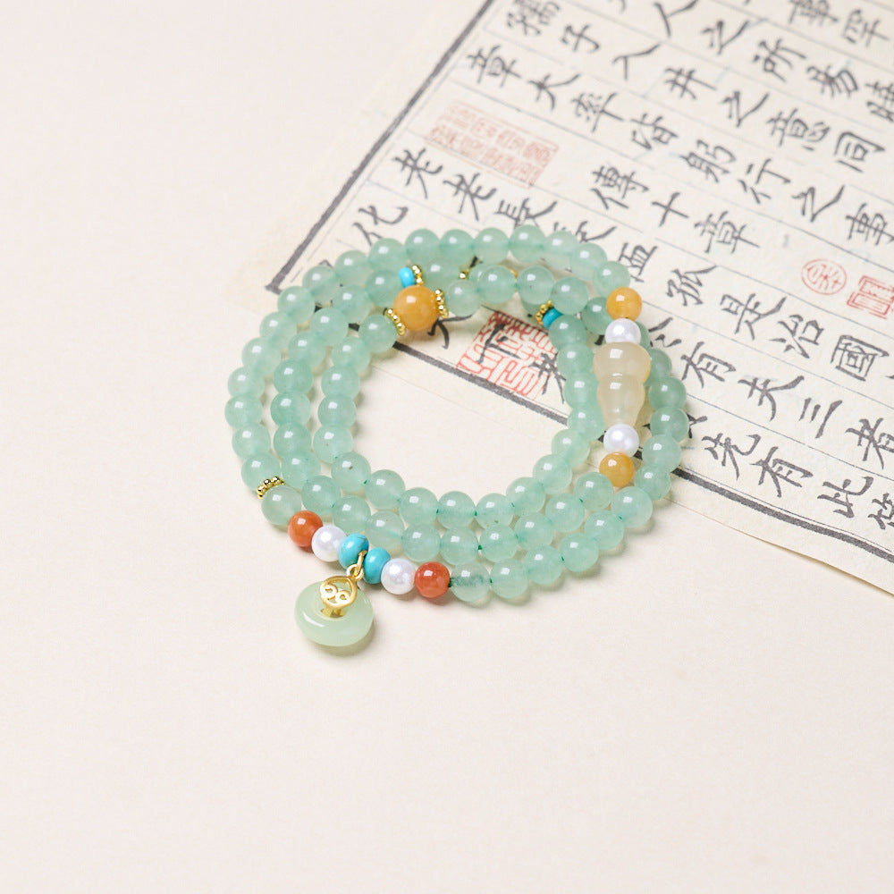 Green Aventurine Wrap Bracelet | Natural Crystal Jewelry