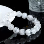 Natural Snowflake Phantom Quartz Beaded Bracelet