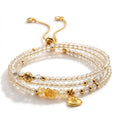 Natural Citrine Layered Wrap Bracelet | Prosperity & Joy