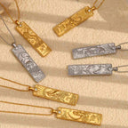 Zodiac Square Pendant Necklace