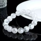 Natural Snowflake Phantom Quartz Beaded Bracelet