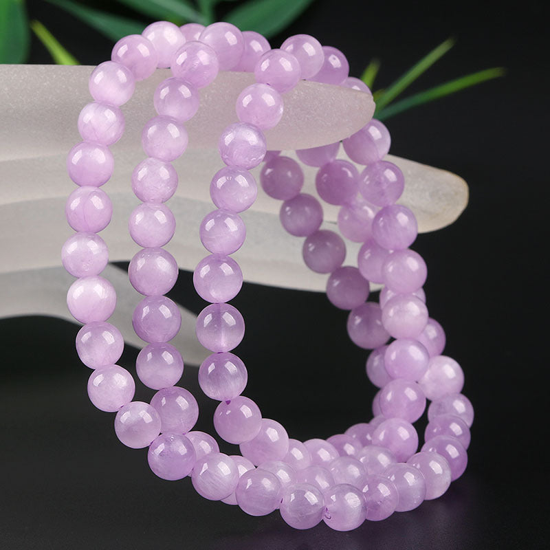 Purple Kunzite Layered Bracelet | Natural Crystal Jewelry