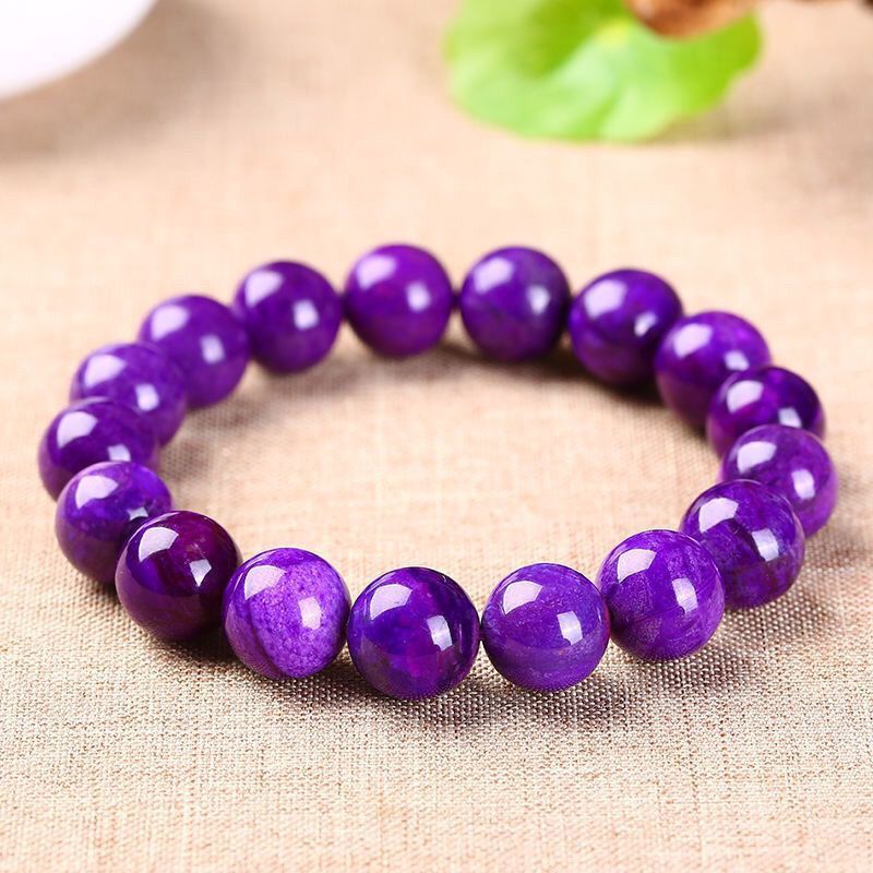 Purple Chalcedony Bracelet | Natural Crystal Jewelry