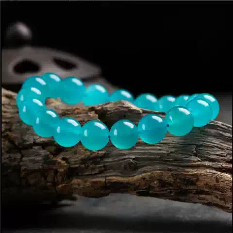Natural Ice Amazonite Beaded Bracelet for Women | Serenity