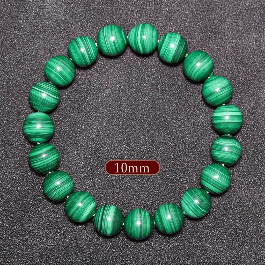 Banded Malachite Bracelet | Natural Crystal Jewelry for Women
