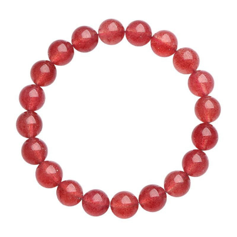 Strawberry Quartz Bracelet | Natural Crystal Jewelry