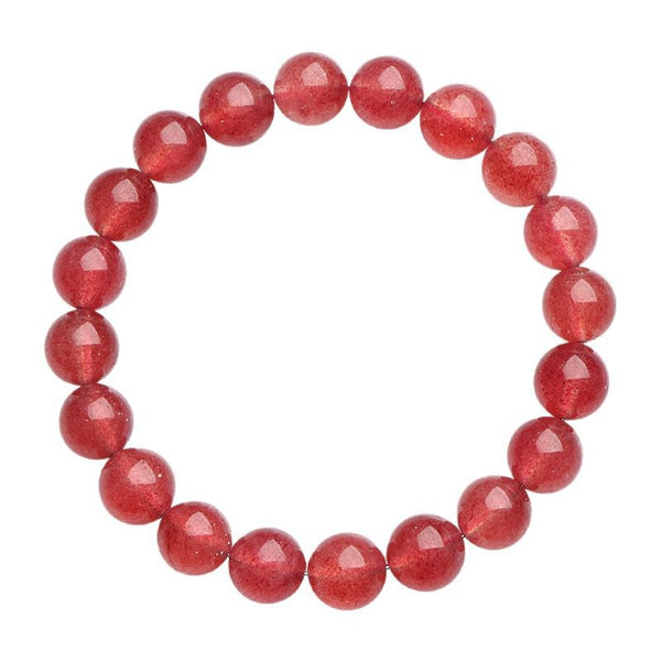 Strawberry Quartz Bracelet | Natural Crystal Jewelry