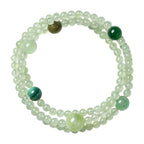 Natural Prehnite Multi-Gem Layered Bracelet for Women | Calm