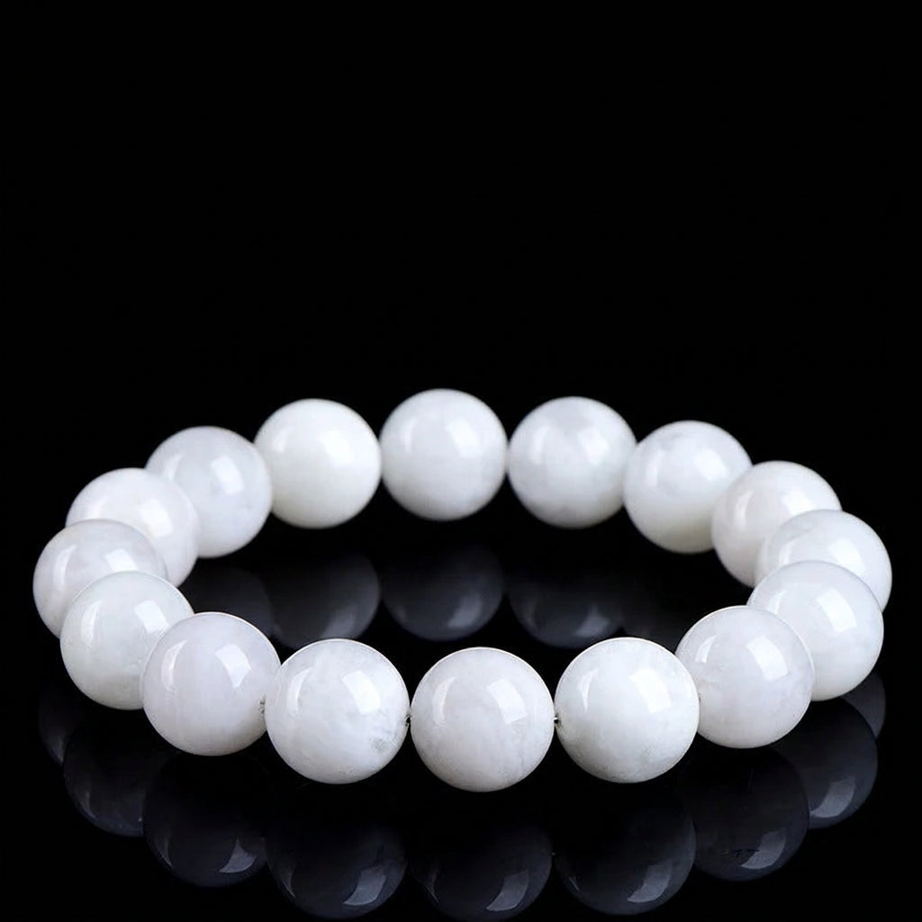 Natural Snowflake Phantom Quartz Beaded Bracelet